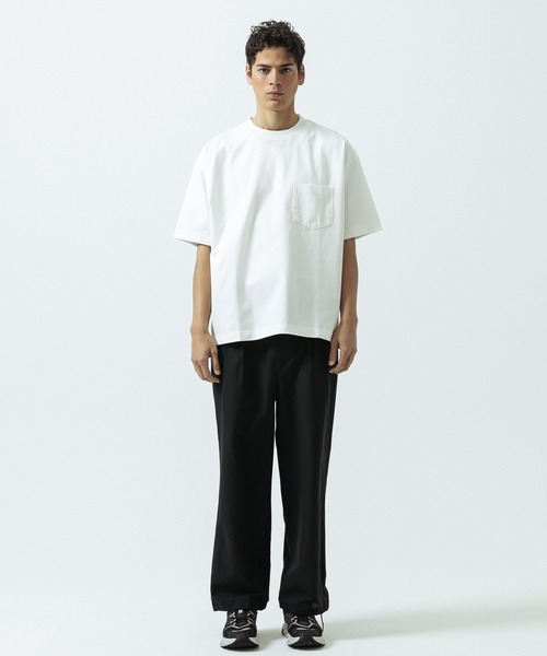 SLICK(スリック)の「【SLICK/スリック】Heavy Weight Sorona Jersey Pocket T-shirt/ヘヴィーウェイトソロナジャージポケットTシャツ(Tシャツ/カットソー・メンズ・ブルー/ホワイト/グレイッシュベージュ/ブラック・3/1/2)」の14枚目の写真