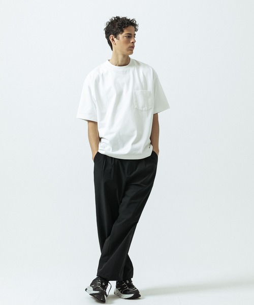 SLICK(スリック)の「【SLICK/スリック】Heavy Weight Sorona Jersey Pocket T-shirt/ヘヴィーウェイトソロナジャージポケットTシャツ(Tシャツ/カットソー・メンズ・ブルー/ホワイト/グレイッシュベージュ/ブラック・3/1/2)」の20枚目の写真