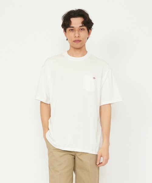 Dickies(ディッキーズ)の「ドローコード ポケットTシャツ 半袖(Tシャツ/カットソー・メンズ・ブラック/ホワイト・LARGE/MEDIUM)」の2枚目の写真