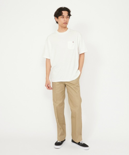 Dickies(ディッキーズ)の「ドローコード ポケットTシャツ 半袖(Tシャツ/カットソー・メンズ・ブラック/ホワイト・LARGE/MEDIUM)」の5枚目の写真