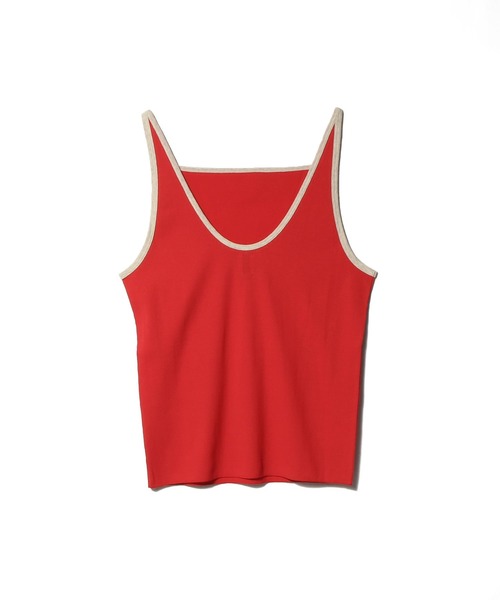 ESTNATION(エストネーション)の「GOOD PEOPLE GOOD STITCHING GOOD PRODUCT for ESTNATION / テレコリブキャミソール(キャミソール・レディース・ブラウン/レッド系その他/ダークネイビー・FREE)」の4枚目の写真