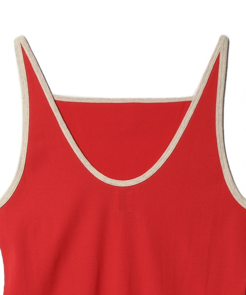 ESTNATION(エストネーション)の「GOOD PEOPLE GOOD STITCHING GOOD PRODUCT for ESTNATION / テレコリブキャミソール(キャミソール・レディース・ブラウン/レッド系その他/ダークネイビー・FREE)」の6枚目の写真