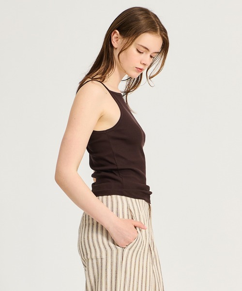 ESTNATION(エストネーション)の「GOOD PEOPLE GOOD STITCHING GOOD PRODUCT for ESTNATION / テレコリブキャミソール(キャミソール・レディース・ブラウン/レッド系その他/ダークネイビー・FREE)」の8枚目の写真