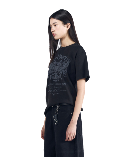 AAKAM(アーカム)の「Shield Henry Neck Half Top (Black)(Tシャツ/カットソー・レディース・その他・1/2/3)」の9枚目の写真