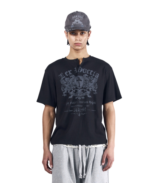 AAKAM(アーカム)の「Shield Henry Neck Half Top (Black)(Tシャツ/カットソー・レディース・その他・1/2/3)」の12枚目の写真