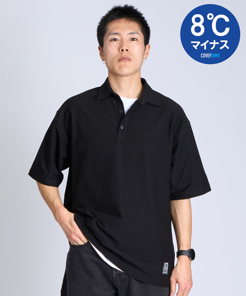 CHROME（クローム）の「［ CHROME / クローム ］LSC POLO WIDE FIT OG LOGO / ライムストーン ケーブ ポロ ワイド フィット オージー ロゴ 接触冷感 空間冷却 鍾乳洞 ポロシャツ（ポロシャツ・メンズ・ブラック/ホワイト・XL/L/M/S）」の2枚目の写真