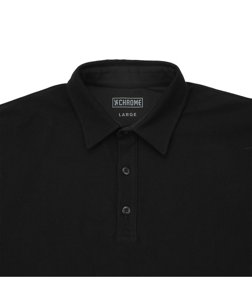 CHROME（クローム）の「［ CHROME / クローム ］LSC POLO WIDE FIT OG LOGO / ライムストーン ケーブ ポロ ワイド フィット オージー ロゴ 接触冷感 空間冷却 鍾乳洞 ポロシャツ（ポロシャツ・メンズ・ブラック/ホワイト・XL/L/M/S）」の17枚目の写真