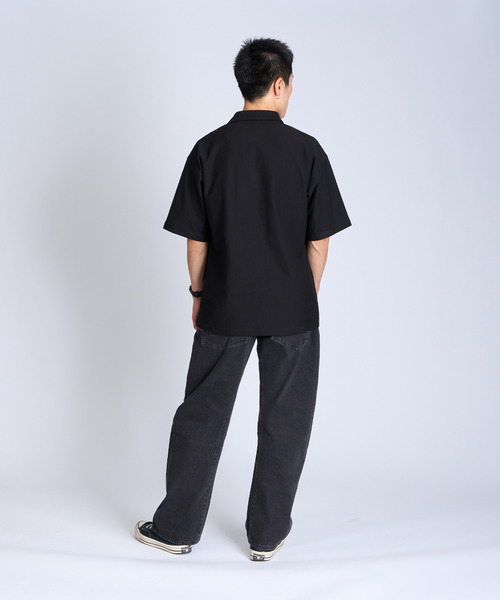 CHROME（クローム）の「［ CHROME / クローム ］LSC POLO WIDE FIT OG LOGO / ライムストーン ケーブ ポロ ワイド フィット オージー ロゴ 接触冷感 空間冷却 鍾乳洞 ポロシャツ（ポロシャツ・メンズ・ブラック/ホワイト・XL/L/M/S）」の6枚目の写真