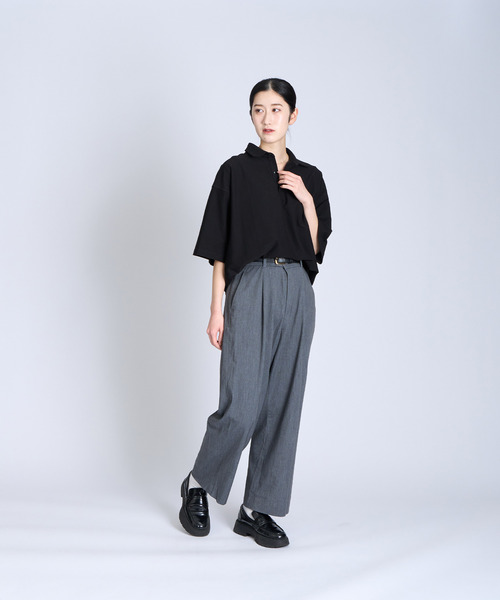 CHROME（クローム）の「［ CHROME / クローム ］LSC POLO WIDE FIT OG LOGO / ライムストーン ケーブ ポロ ワイド フィット オージー ロゴ 接触冷感 空間冷却 鍾乳洞 ポロシャツ（ポロシャツ・メンズ・ブラック/ホワイト・XL/L/M/S）」の9枚目の写真