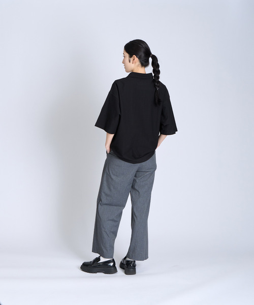 CHROME（クローム）の「［ CHROME / クローム ］LSC POLO WIDE FIT OG LOGO / ライムストーン ケーブ ポロ ワイド フィット オージー ロゴ 接触冷感 空間冷却 鍾乳洞 ポロシャツ（ポロシャツ・メンズ・ブラック/ホワイト・XL/L/M/S）」の8枚目の写真