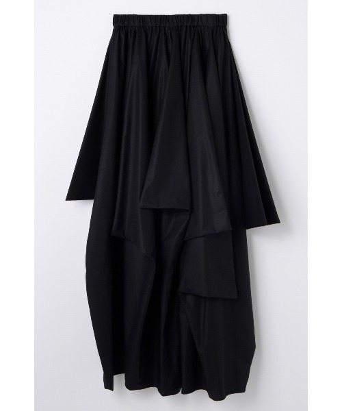 nagonstans(ナゴンスタンス)の「folds skirt(スカート・レディース・ブラック/ライトカーキ・SMALL/MEDIUM)」の1枚目の写真