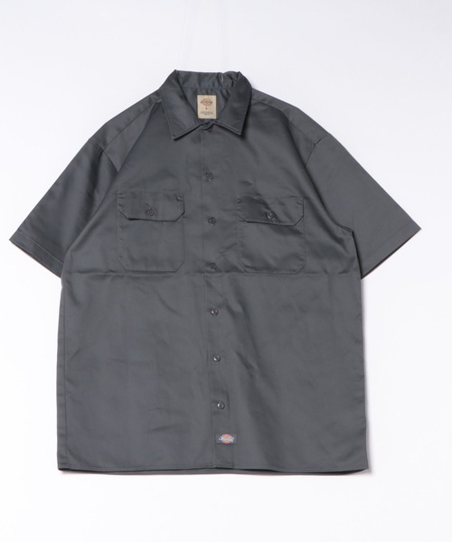 Dickies(ディッキーズ)の「【DICKIES/ディッキーズ】【シワになりにくく丈夫】TCツイルワークシャツ DC2028 フラップポケット ユニセックス スケーター ストリート アメカジ 定番(シャツ/ブラウス・メンズ・ダークベージュ/チャコールグレー/ブラック・X-LARGE/LARGE/MEDIUM)」の7枚目の写真
