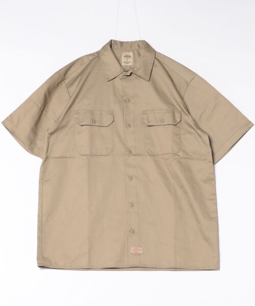 Dickies(ディッキーズ)の「【DICKIES/ディッキーズ】【シワになりにくく丈夫】TCツイルワークシャツ DC2028 フラップポケット ユニセックス スケーター ストリート アメカジ 定番(シャツ/ブラウス・メンズ・ダークベージュ/チャコールグレー/ブラック・X-LARGE/LARGE/MEDIUM)」の8枚目の写真
