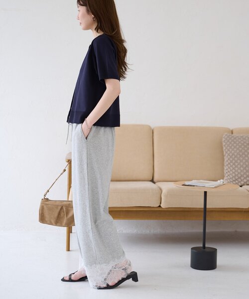 DISCOAT(ディスコート)の「裾レース裏毛パンツ(その他パンツ・レディース・ライトベージュ/ライトグレー・SMALL/MEDIUM/LARGE)」の14枚目の写真