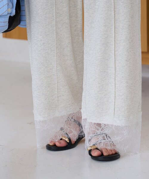 DISCOAT(ディスコート)の「裾レース裏毛パンツ(その他パンツ・レディース・ライトベージュ/ライトグレー・SMALL/MEDIUM/LARGE)」の12枚目の写真