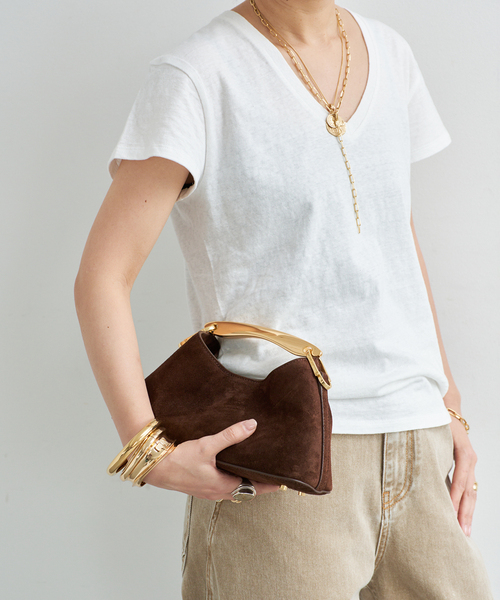 Elleme(エレメ)の「【ELLEME/エレメ】Mini Boomerang BAG(ショルダーバッグ・レディース・ベージュ/ブラウン・FREE)」の3枚目の写真