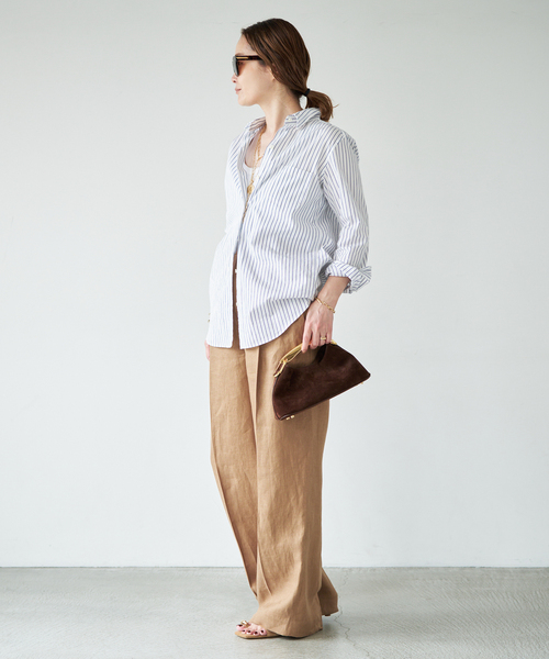 Elleme(エレメ)の「【ELLEME/エレメ】Mini Boomerang BAG(ショルダーバッグ・レディース・ベージュ/ブラウン・FREE)」の6枚目の写真
