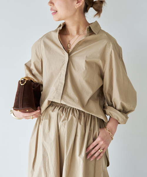 Elleme(エレメ)の「【ELLEME/エレメ】Mini Boomerang BAG(ショルダーバッグ・レディース・ベージュ/ブラウン・FREE)」の7枚目の写真
