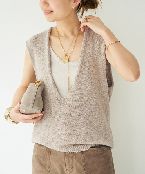 Elleme(エレメ)の「【ELLEME/エレメ】Mini Boomerang BAG(ショルダーバッグ・レディース・ベージュ/ブラウン・FREE)」の21枚目の写真