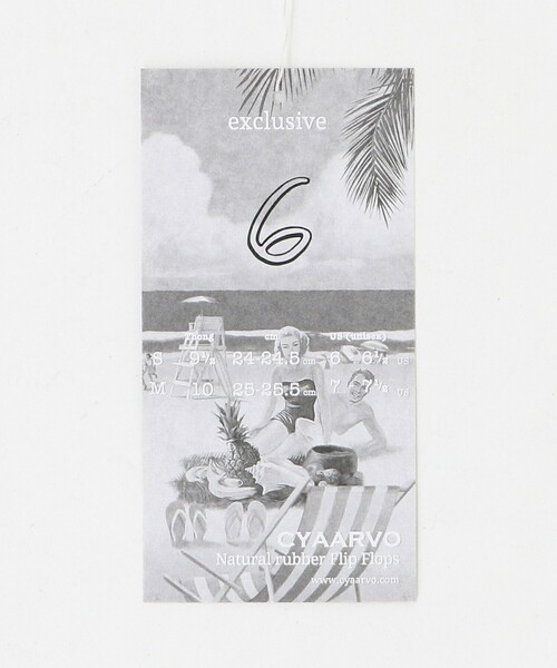 CYAARVO(シアーヴォ)の「【別注】<CYAARVO for 6> THONG SANDALS/サンダル(サンダル・レディース・オリーブ/ブラック/レッド/ダークブラウン・38/37)」の5枚目の写真