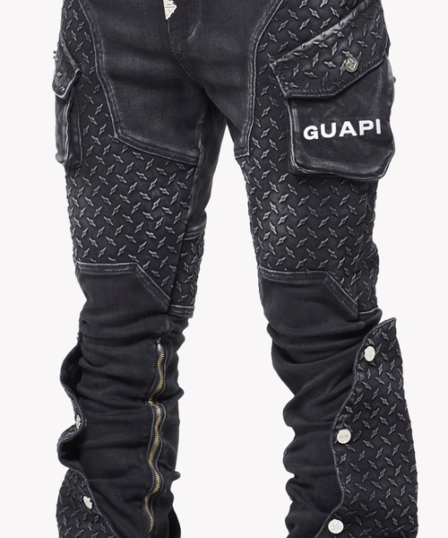 L.H.P（エルエイチピー）の「GUAPI/グアピ/Vintage Black Steel Plate Denim（デニムパンツ・メンズ・ブラック・34/32/30/28）」の9枚目の写真