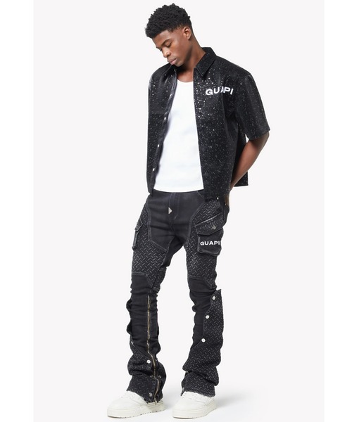 L.H.P（エルエイチピー）の「GUAPI/グアピ/Vintage Black Steel Plate Denim（デニムパンツ・メンズ・ブラック・34/32/30/28）」の2枚目の写真