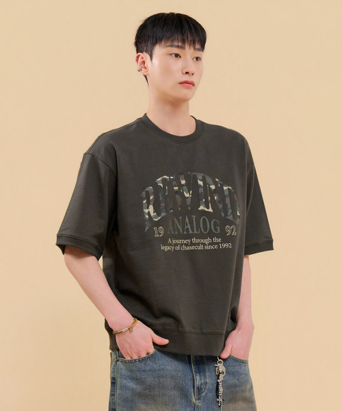 CHASECULT(チェイスカルト)の「男性カモフラージュ半袖スウェット-FBRK5843D0L(Tシャツ/カットソー・メンズ・チャコールグレー・95/100/105)」の3枚目の写真