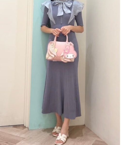 SAMANTHAVEGA(サマンサベガ)の「サンリオキャラクターズコレクション「マイメロディ」 フリルかごバッグ(ハンドバッグ・レディース・ピンク・FREE)」の10枚目の写真