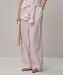 ATON | 【ATON/エイトン】NATURAL DYED COTTON LAWN TWO TUCKED PANTS/ナチュラルコットンツータックパンツ(その他パンツ)