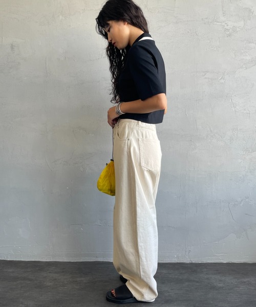 FRED PERRY（フレッドペリー）の「[FRED PERRY/フレッドペリー] シングルティップライン クロップド丈ポロシャツ（ポロシャツ・レディース・キナリ/ブラック・10）」の22枚目の写真