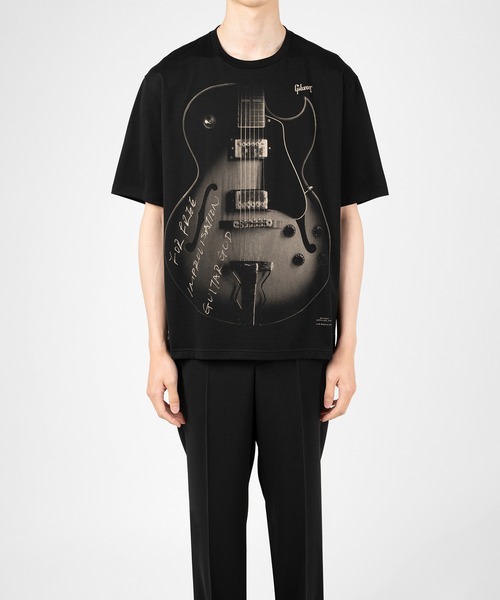 LAD MUSICIAN（ラッドミュージシャン）の「Gibson × LAD MUSICIAN PRINT T-SHIRT（Tシャツ/カットソー・メンズ・ブラック・42/44）」の5枚目の写真