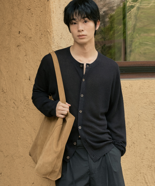 FLORENN Cardigan — CHARCOAL (WC26KN53)