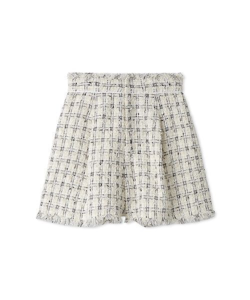 SNIDEL(スナイデル)の「【HIGH QUALITY】ファンシーツイードショーパン(その他パンツ・レディース・アイボリー/ベージュ/マルチ・0/1)」の7枚目の写真