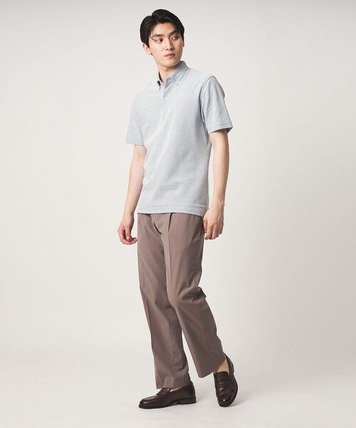 A DAY IN THE LIFE UNITED ARROWS（アデイインザライフユナイテッドアローズ）の「ドビー カノコ ボタンダウンポロシャツ-吸水速乾-＜A DAY IN THE LIFE＞（ポロシャツ・メンズ・ホワイト/グレー系/ダークブラウン・S/M/XL/L）」の19枚目の写真