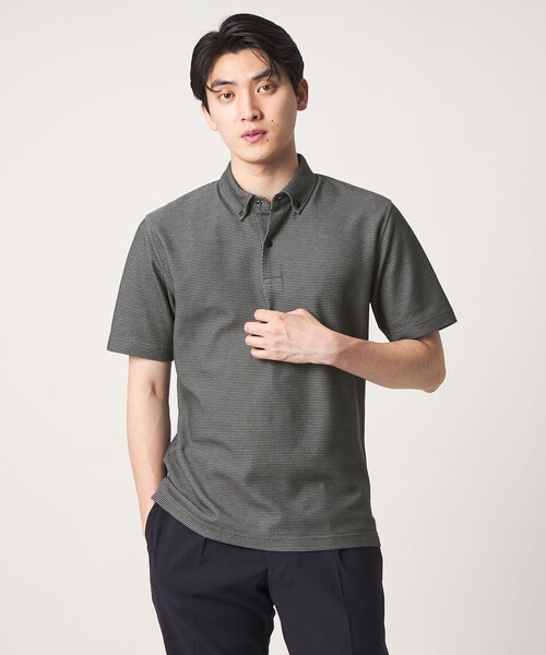 A DAY IN THE LIFE UNITED ARROWS（アデイインザライフユナイテッドアローズ）の「ドビー カノコ ボタンダウンポロシャツ-吸水速乾-＜A DAY IN THE LIFE＞（ポロシャツ・メンズ・ホワイト/グレー系/ダークブラウン・S/M/XL/L）」の20枚目の写真