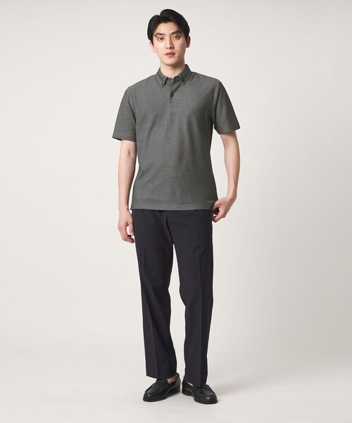 A DAY IN THE LIFE UNITED ARROWS（アデイインザライフユナイテッドアローズ）の「ドビー カノコ ボタンダウンポロシャツ-吸水速乾-＜A DAY IN THE LIFE＞（ポロシャツ・メンズ・ホワイト/グレー系/ダークブラウン・S/M/XL/L）」の21枚目の写真