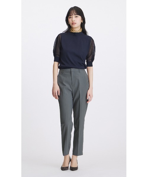 AOYAMA(アオヤマ)の「冷感わたしの推しパン 【テーパードパンツ】【涼】【セットアップ着用可】【裾上げ済み】(スーツパンツ・レディース・チャコールグレー・S/LL/L/M)」の5枚目の写真
