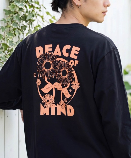 ONEXONE(ワンフォーワン)の「【ONEXONE/ワンフォーワン】DAISY LONG SLEEVE T-SHIRTS(Tシャツ/カットソー・メンズ・ホワイト/ブラック・MEDIUM)」の1枚目の写真