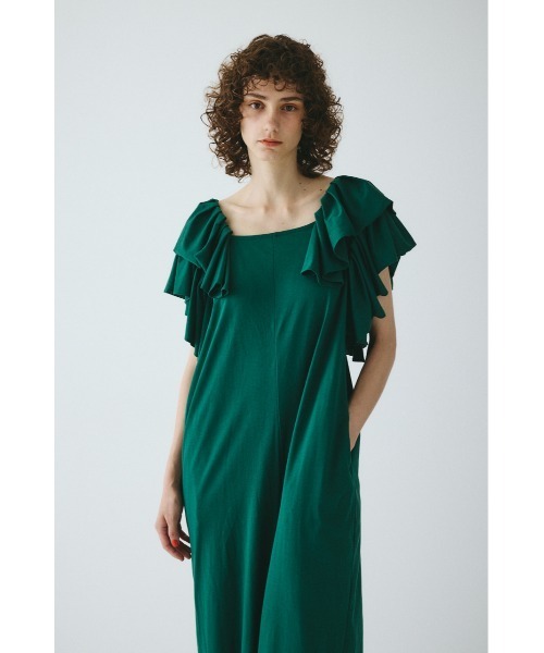 HeRIN.CYE(ヘリンドットサイ)の「Frill all in one / フリルオールインワン(つなぎ/オールインワン・レディース・グリーン/ネイビー・36/38)」の11枚目の写真