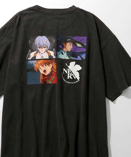CORPUS SELECT(コーパストーキョー)の「【EVANGELION/エヴァンゲリオン】ヴィンテージピグメント加工アソートデザイン 半袖Tシャツ(Tシャツ/カットソー・メンズ・ブラック系2/ブラック系1/ブラック系3・XL/L/M)」の1枚目の写真
