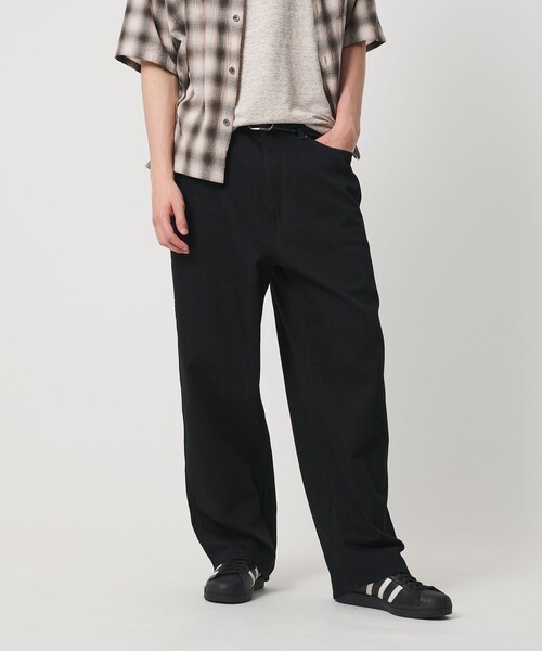 BEAUTY&YOUTH UNITED ARROWS(ビューティーアンドユースユナイテッドアローズ)の「11.5oz ライト ハイツイスト テーパード デニム パンツ NO.9(デニムパンツ・メンズ・ネイビー/ブラック・XL/L/S/M)」の2枚目の写真