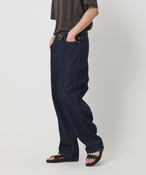 BEAUTY&YOUTH UNITED ARROWS(ビューティーアンドユースユナイテッドアローズ)の「11.5oz ライト ハイツイスト テーパード デニム パンツ NO.9(デニムパンツ・メンズ・ネイビー/ブラック・XL/L/S/M)」の4枚目の写真