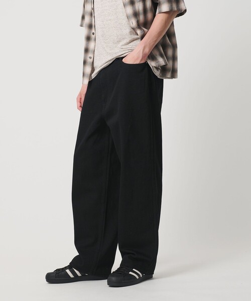 BEAUTY&YOUTH UNITED ARROWS(ビューティーアンドユースユナイテッドアローズ)の「11.5oz ライト ハイツイスト テーパード デニム パンツ NO.9(デニムパンツ・メンズ・ネイビー/ブラック・XL/L/S/M)」の6枚目の写真