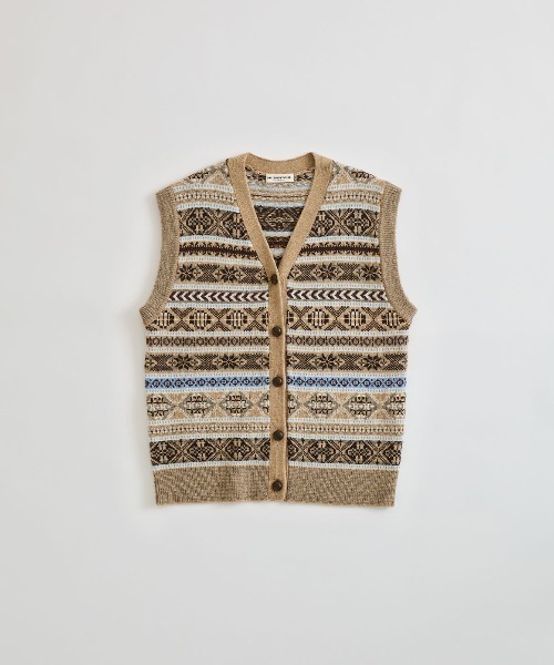 THE SHINZONE(ザ シンゾーン)の「THE SHINZONE/シンゾーン フェアアイルニットベスト FAIR ISLE KNIT VEST 26AMSNI08(ベスト・レディース・ネイビー/ベージュ・FREE)」の17枚目の写真