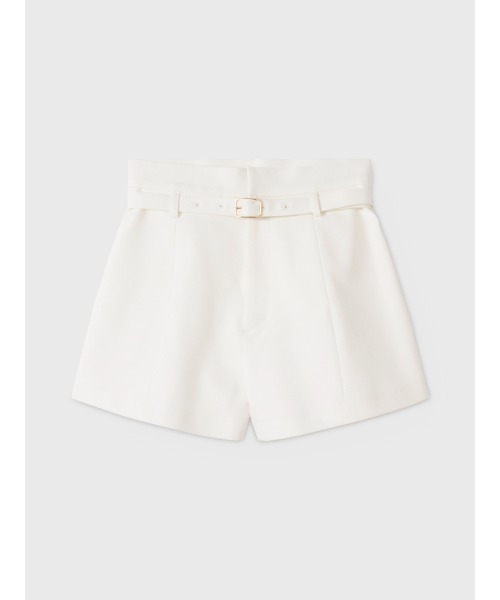 EIMY ISTOIRE(エイミーイストワール)の「BELTED SHORT PANTS(その他パンツ・レディース・グレー/ホワイト/ライトピンク/ブラック・38/36)」の2枚目の写真