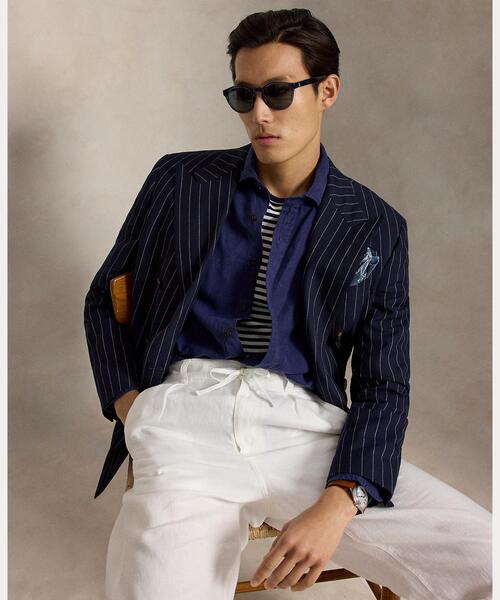 POLO RALPH LAUREN（ポロ ラルフ ローレン）の「クラシック フィット リネン シャツ（シャツ/ブラウス・メンズ・ネイビー系1・L/XS/S/M）」の6枚目の写真