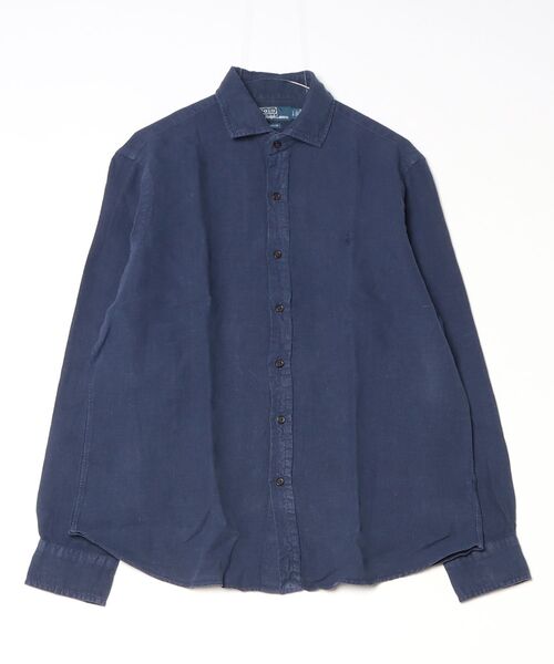 POLO RALPH LAUREN（ポロ ラルフ ローレン）の「クラシック フィット リネン シャツ（シャツ/ブラウス・メンズ・ネイビー系1・L/XS/S/M）」の8枚目の写真