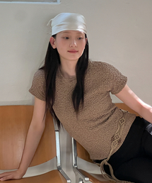 WRINKLE T-SHIRT - BEIGE