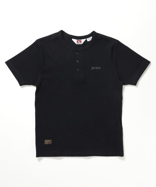BEN DAVIS(ベンデイビス)の「【BEN DAVIS(ベンデイビス)】 RIB HENLEY TEE / Tシャツ 半袖 ヘンリーネック 刺繍 ワンポイント ユニセックス ピス(Tシャツ/カットソー・メンズ・グレー/ブラック/ホワイト・MEDIUM/X-LARGE/LARGE)」の10枚目の写真