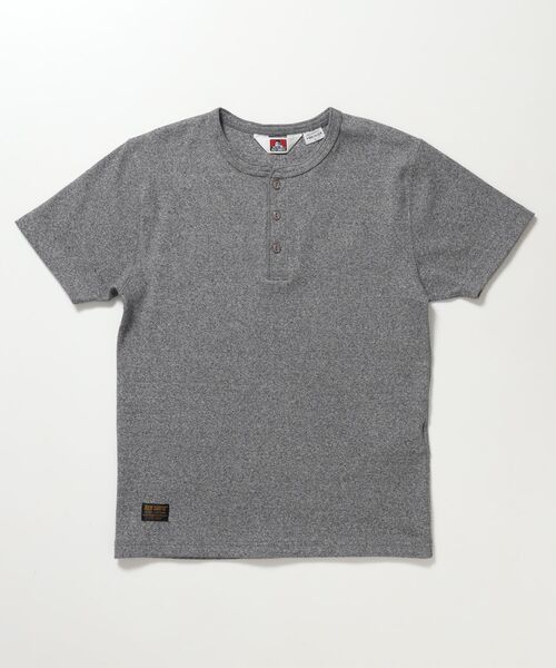 BEN DAVIS(ベンデイビス)の「【BEN DAVIS(ベンデイビス)】 RIB HENLEY TEE / Tシャツ 半袖 ヘンリーネック 刺繍 ワンポイント ユニセックス ピス(Tシャツ/カットソー・メンズ・グレー/ブラック/ホワイト・MEDIUM/X-LARGE/LARGE)」の15枚目の写真